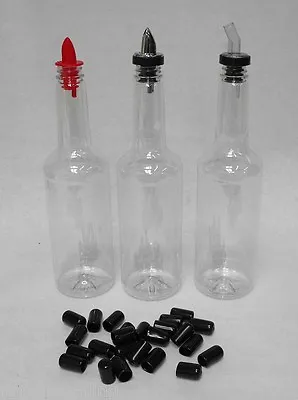 24x LARGE BLACK DUST CAPS  Bar Supplies Bottle Pour Measured Spout Pourer Cover • $12.95