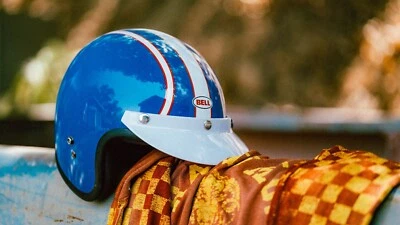 $204.95 • Buy 2023 Bell Custom 500 Steve McQueen 1964 Six Day ISDT Replica Large Mx Helmet