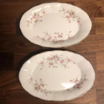 $35 • Buy 2 Royal Albert Paragon Victoriana Rose Relish Plates 8 1/2”
