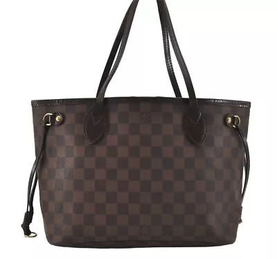 Authentic Louis Vuitton Damier Neverfull PM Shoulder Tote Bag N51109 LV 0591I • $295