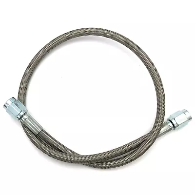 40  Braided Stainless Steel Brake Hose 3 AN To 3 AN Straight PTFE Lined • $23.40