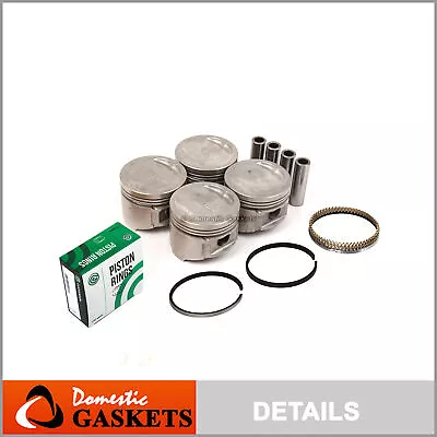 Pistons And Rings Fit 85-89 Mitsubishi Dodge Plymouth 1.5 SOHC 4G15 G4AJ • $89.99