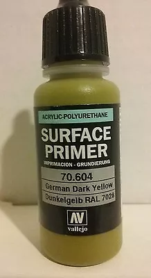 Vallejo Acrylic Paint 17ml 70.604 German Dark Yellow Primer  • $4.10