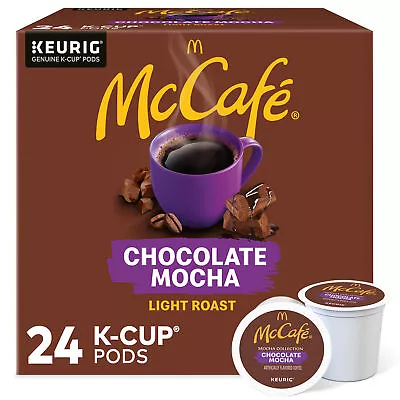 McCafe Chocolate Mocha Coffee Keurig K-Cup Pods Flavored Coffee 24 Count • $13.99