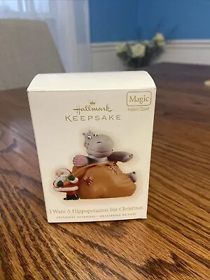 Hallmark Keepsake Ornament I Want A Hippopotamus For Christmas Magic 2009 Santa • $24.95