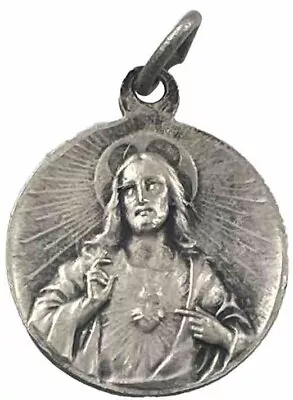 Vintage Catholic Signed OBC Sacred Heart Of Jesus  Religious  Medal • $10.99