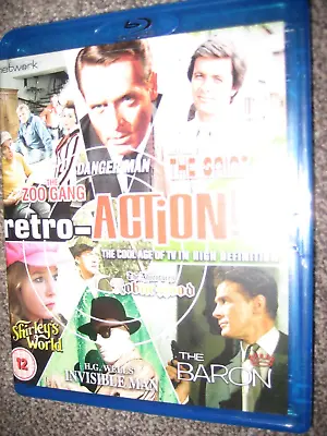 Retro-action! 3 Blu Ray The Saint Danger Man Invisible Man Mint Disc Free P&p • £7.99