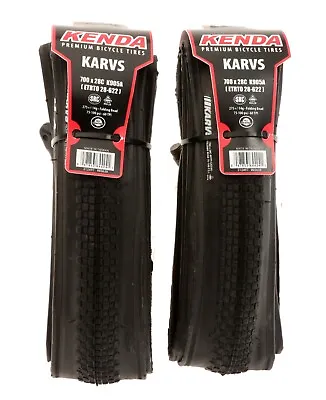 Kenda Karvs K905A Folding Road Tire 700x28c Clincher Pair Of Tires Iron Cap NEW • $59.99