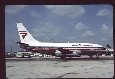 Orig 35mm Airline Slide Midway Express 737-200 Hybrid BY C/s G-BGYJ [3123] • $4.99