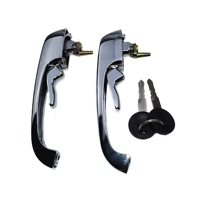 For VW BUS TYPE2 69-79 THING OUTER DOOR HANDLE PAIR W/ 2 KEYS 211898205N • $38.26