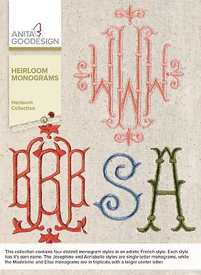 Heirloom Monogram - Anita Goodesign • $14.99