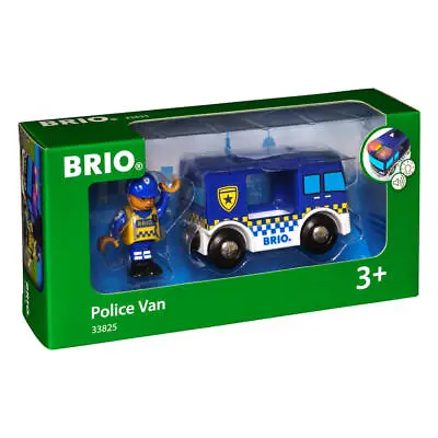 £20.16 • Buy Brio Police Van With Light And Sound Police Car Wooden Toy Kids Fun Game 33825