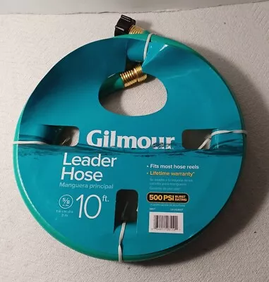 Gilmour 5/8  X 10' Leader Hose For Water Hose Reels 500 PSI Burst Rating Green • $19