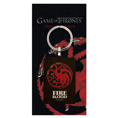 Game Of Thrones MK38826C Targaryen Premium Steel Licensed Keychain-Keyring • £3.95