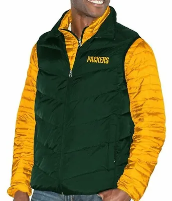 Green Bay Packers 3XL & 6XL Men's Big & Tall  3 In 1 Packable Jacket Vest Combo • $89.99