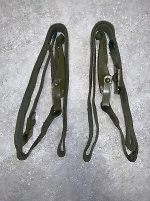 $14.99 • Buy Canvas Packboard Straps WW2 Quick Release New Old Stock 2 Straps 