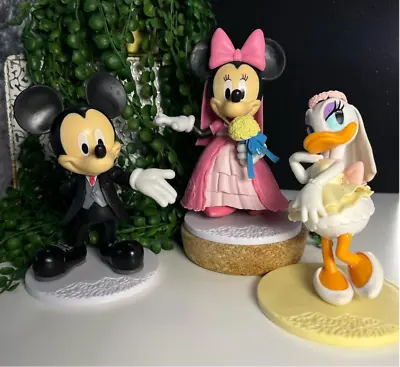 Disney Mickey Mouse Action Figure Mickey & Minnie Mouse Daisy Duck Figurine • £4