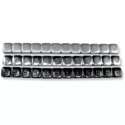 K&L Supply Wheel Weights - Steel - Stick-On - 5 Gram - Chrome | 32-2398 • $12.71