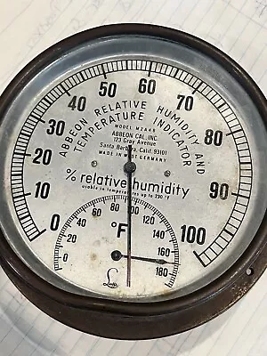 Abbeon Cal Inc Display Relative Humidity Temperature Indicator Vintage Nautical • $5