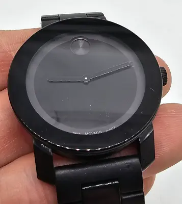 Men's Movado Bold MB.01.1.29.6015 Black 42mm Watch Pre-owned Free Shipping • $149.99