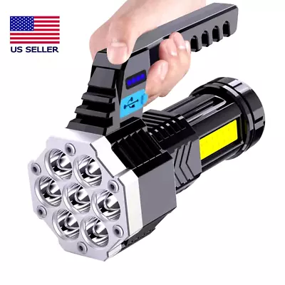 1200000LM LED Flashlight High Lumens Tactical Flash Light USB Rechargeable Torch • $12.97