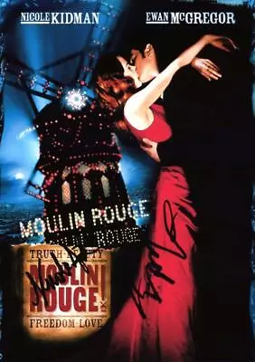 MOULIN ROUGE ! PP SIGNED PHOTO POSTER 12  X 8  Nicole Kidman & Ewan McGregor • $11.35