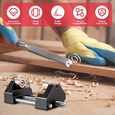 Honing Guide Tool Chisel Sharpening Jig Adjustable Woodworking Sharpener FulZm • $59.09