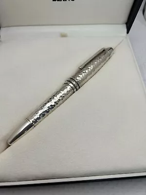 Montblanc Meisterstuck Solitaire Martele Sterling Silver Rollerball Pen-Mint • $2979