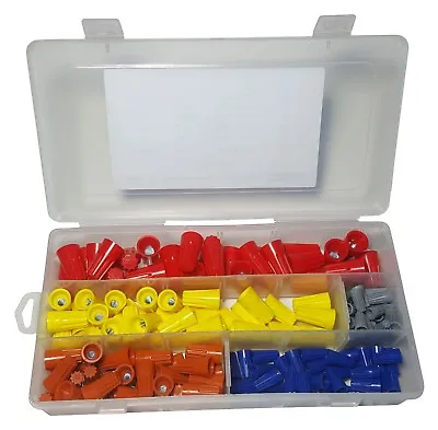 160 Pieces Wire Connector Twist On Electrical Nut Spring Cap Assortment Kit • $9.99