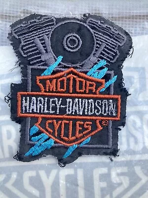 $14.90 • Buy Harley Davidson Retro  V Twin Engine Patch  3 5/8 