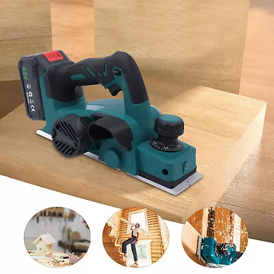 110V Held 15000r/min Electric Cordless Wood Planer Woodworking Hand Power Tool • $110