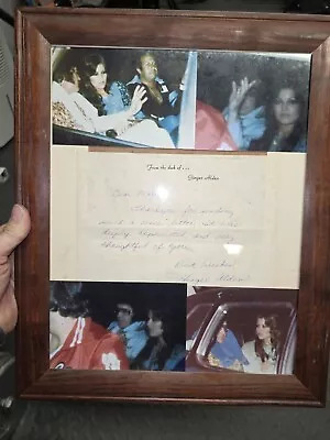 Elvis Presley Pictures And Letter From Ginger • $150