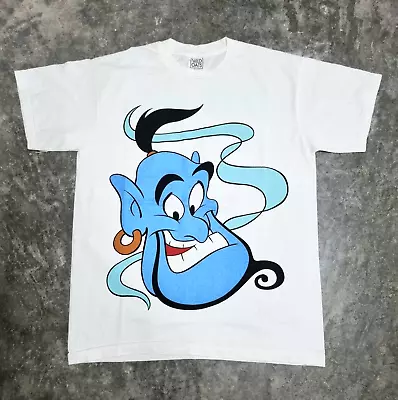 Vintage Aladdin Shirt L Genie Lamp Movie Cartoon Network Walt Disney Reprint Kid • $75