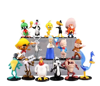 £8.99 • Buy Warner Bros Looney Tunes 7-9cm Figures:Elmer Fudd,Porky,Pepe,Marvin,Tweety,Daffy