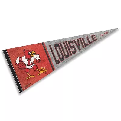 University Of Louisville Throwback Vintage Full Size Pennant • $14.95