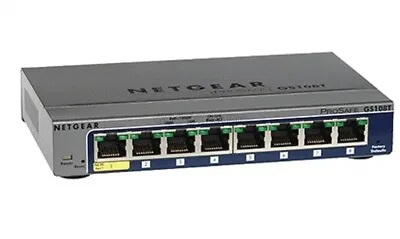 Used Netgear Prosafe GS108T V2 8 Ports External Ethernet Switch Tested Px • $123.78