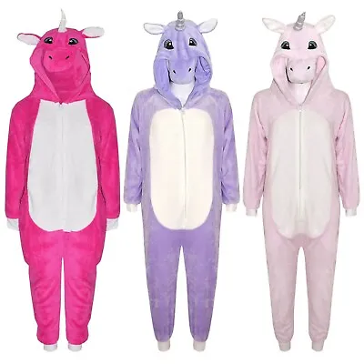 $20.10 • Buy Kids A2Z Onesie One Piece Extra Soft Unicorn Pyjama Sleepsuit Costume Girls Boys