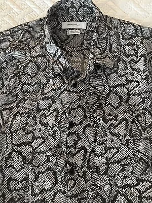 Urban Outfitters Men’s Python Shirt Short Sleeve Button Down Size Large L • $13.99