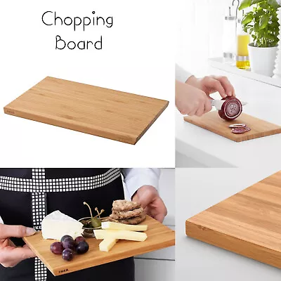 Bamboo Chopping Board Kitchen Food Vegetable Cutting Serving Wooden Board • £10.99