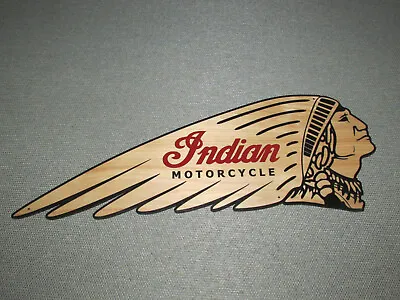 24  Wooden Indian Motorcycle Sign • $85
