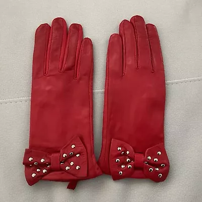 Michael Kors  Women’s Red Kit Soft Genuine Gloves • $25