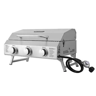 NXR 3 Burner Portable Gas Grill Stainless Tabletop Camping Tailgating NEW • $148.53