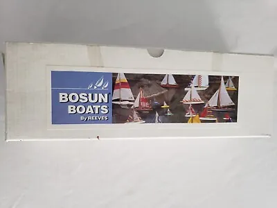 Bosun Boats Wooden Reeves Sailing Yacht Model Boat Collectible Toy 8  #40801 NIB • $30.76