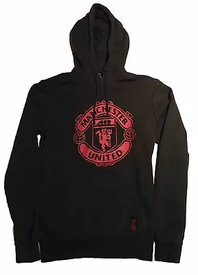 Adidas X Manchester United Black Hoodie Mens Size Xs • £5