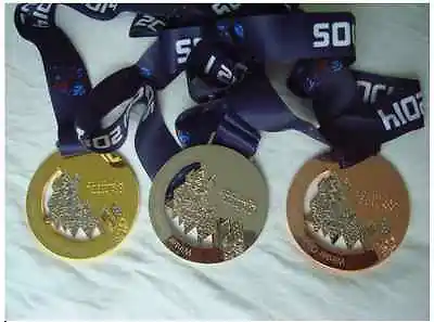 $69 • Buy Sochi 2014 Olympic Medals Set (G/S/B) With Silk Ribbon & Display Stands/Pouch !!