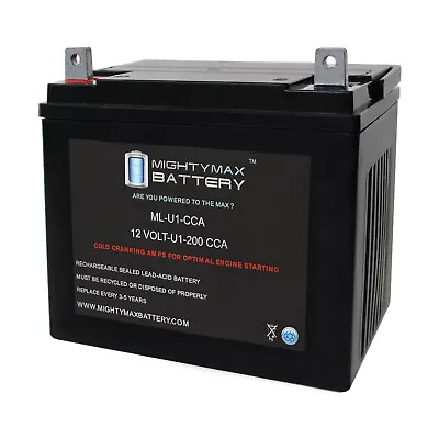 Mighty Max ML-U1 12V 200CCA Battery For Lesco Viper 0Turn Ride Lawn Mower • $59.99