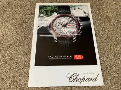 £8.50 • Buy RARE Classic CHOPARD MILLE MIGLIA WATCH ADVERT Magazine Nostalgic Retro Fun