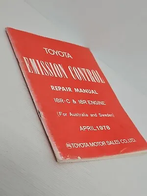 Toyota 18R-C 18R Engine Emission Control Repair Manual Australia 1978 Celica • $39.95