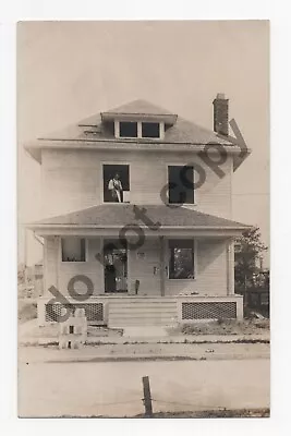 RPPC MI Unidentified House Most Likely Detroit Wayne County Michigan • $14.99