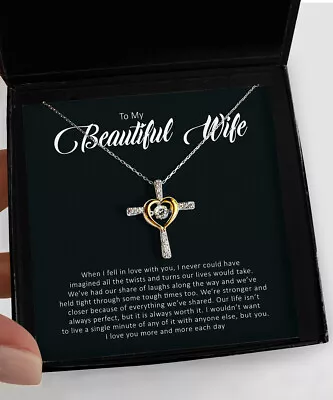 To My Wife Jewelry Anniversary Love Gift For Wife I Love You More & More -PJ12 • $48.02